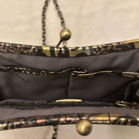 Charlie Lapson embossed brocade purse - Picture 9 of 11